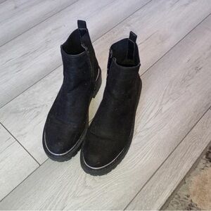 New Look Black Suede Chelsea Ankle Boots